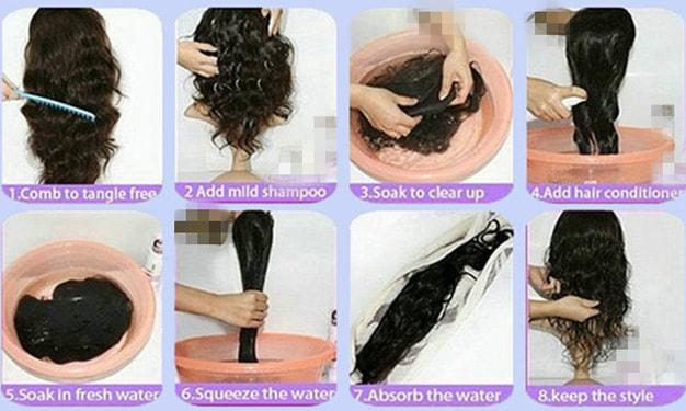 Hair extensions washing tips
